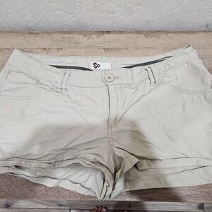 So Women's Lowrise Light Beige Shorts